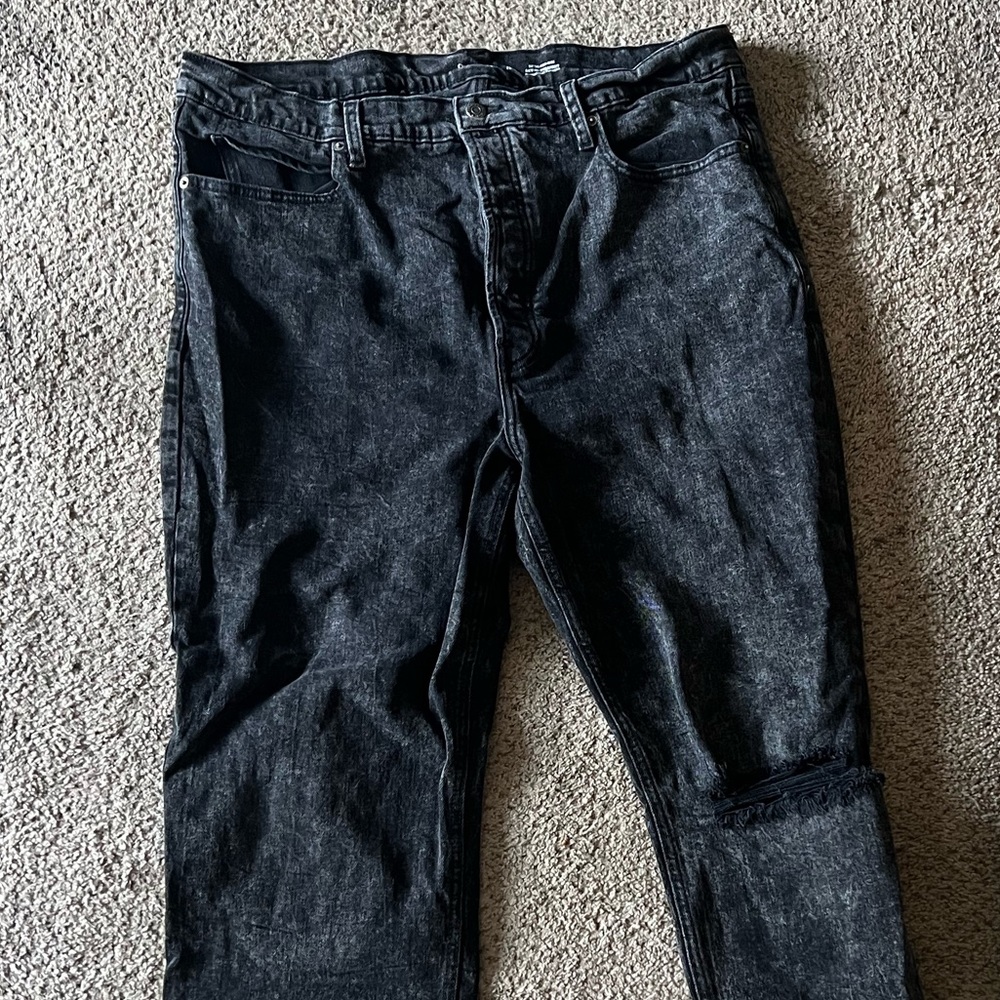 Size 18 Old Navy Sky High Black Denim Jeans Straight